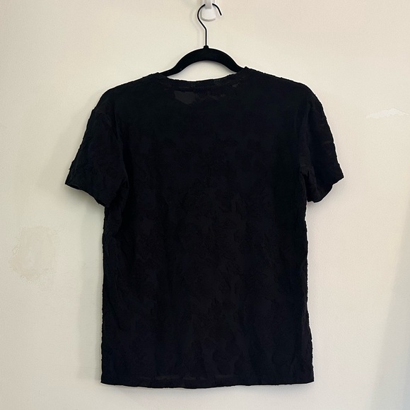 Wilfred Aritzia Tarascon Top Black short sleeve tshirt tee small / s - Picture 2 of 3